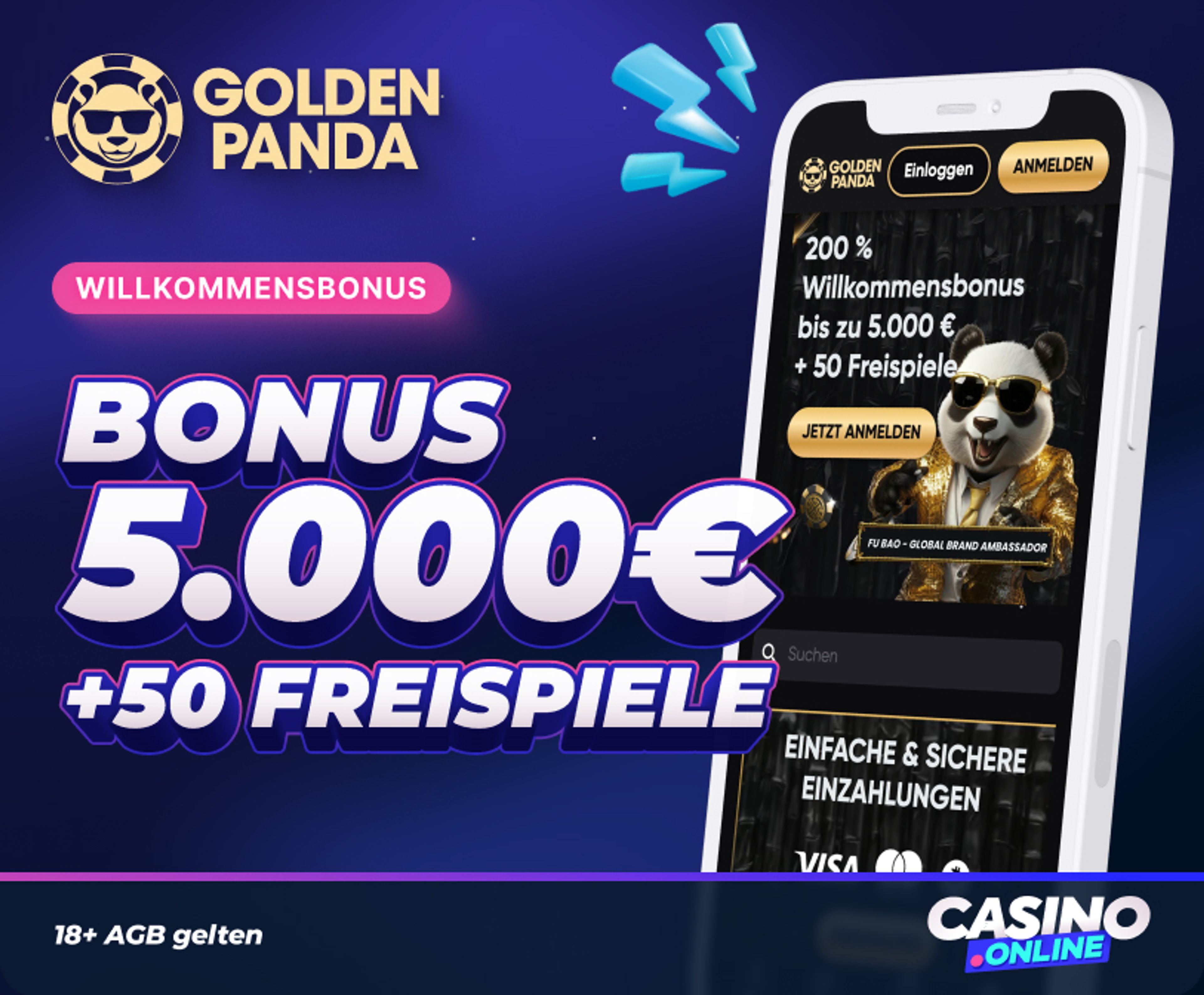 Golden Panda Casino Willkommensbonus
